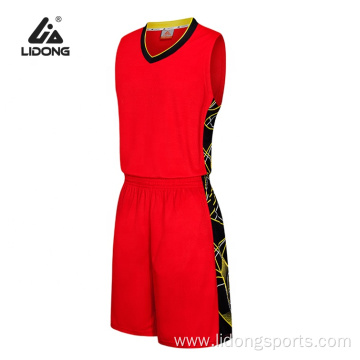 Custom school men basketball uniform design wholesale